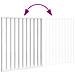 Cancello per Cani Pieghevole 2 Pannelli Bianco 160 cm Pioppo - Foto miniatura 7