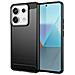 Custodia B-case Tpu Silicone Cover Case Per Poco X6 Carbon Metal Black - Foto miniatura 1