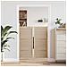 Porta per Armadio 2 pcs Naturale 140.5 x 2.1 x 49.5 cm - Foto miniatura 3