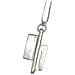 Collana Lunga Xxl Doppia Ascia Placcata Argento 10µ - Foto miniatura 2