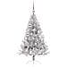 Albero di Natale artificiale con luci integrate Argento 120 cm - Foto miniatura 4