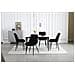 Sedia BERA - Design moderno in velluto nero per soggiorno, SKU 3816 - Foto miniatura 8