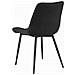 Sedia BERA - Design moderno in velluto nero per soggiorno, SKU 3816 - Foto miniatura 4