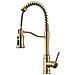 Rubinetto per lavello da cucina, Blackswan, tipo M323, modello oro opaco con 3 modalità e doccia retrattile, misura 49 cm - Foto miniatura 1