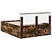 Struttura del letto Rovere fumé 140 x 190 cm Legno multistrato - Foto miniatura 9