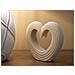 Scultura Cuore Lovvy Quarzy Piccola In Resina Bianca - Foto miniatura 6