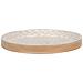 Vassoio Rotondo In Bamboo E Capiz Beige 40 Cm - Foto miniatura 1
