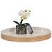 Vassoio Rotondo In Bamboo E Capiz Beige 40 Cm - Foto miniatura 2
