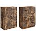 Set di armadi 2 pcs Rovere Fumo 66 x 34,5 x 87 cm - Foto miniatura 3