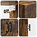 Set di armadi 2 pcs Rovere Fumo 66 x 34,5 x 87 cm - Foto miniatura 7