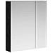 Mobiletto per specchio da bagno Rovere Nero 60 x 14,5 x 70 cm - Foto miniatura 1