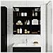 Mobiletto per specchio da bagno Rovere Nero 60 x 14,5 x 70 cm - Foto miniatura 2