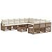 Set Divano da Giardino 12 pcs Beige polyrattan - Foto miniatura 1