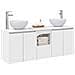 Set di Armadi da Bagno 3 pz Bianco 49,5 x 35 x 63 cm - Foto miniatura 3