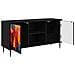 Mobile TV HEESCH 102 x 33 x 51 cm Rovere Nero - Foto miniatura 3