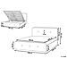Letto Matrimoniale In Tessuto Beige Con Contenitore 180 X 200 Cm Rennes - Foto miniatura 16