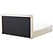 Letto Matrimoniale In Tessuto Beige Con Contenitore 180 X 200 Cm Rennes - Foto miniatura 27