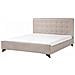 Letto In Tessuto Beige 180 X 200 Cm Ambassador - Foto miniatura 8