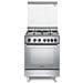 Cucina Elettrica DGX 64 4 Fuochi a Gas Forno Elettrico / Gas Multifunzione Classe A+ Dimensioni 60 x 60 cm Colore Inox Serie Nuove Design - Foto miniatura 1