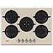 Piano Cottura HAGD 72S / CH a Gas 5 Fuochi Gas Colore Champagne - Foto miniatura 1