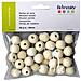 30 Pezzi Da 20 Mm Perline Di Legno Beige - Foto miniatura 1