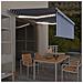 Tenda Sole Retrattile Manuale con LED 4,5x3m Blu e Bianco - Foto miniatura 2