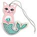 2 Etichette 3d Shaker Tag - Sirena Gatto - Foto miniatura 1