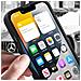 Cover In Pelle Mercedes Amg Per Iphone 13 Mini Con Logo Mercedes Nera - Foto miniatura 2