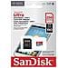 Micro SD SDSQUAC-256G-GN6MA 256 GB con Adattatore Classe UHS I, 1 (U1) Rosso Colore Grigio / Rosso - Foto miniatura 3
