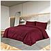 Set Copripiumino Bordeaux 155x220 Cm In Microfibra Leggera - Foto miniatura 1