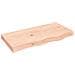 Ripiano a Parete 80x40x (2-6) cm Massello Rovere Non Trattato - Foto miniatura 1