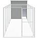 Casetta Cani Corsa Grigio Chiaro 165x659x181 Cm Acciaio Zincato - Foto miniatura 3