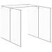 Casetta Cani Corsa Grigio Chiaro 165x659x181 Cm Acciaio Zincato - Foto miniatura 4
