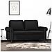 Divano A 2 Posti Nero 120 Cm In Similpelle - Foto miniatura 1