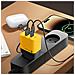 Caricabatterie Gan Usb + Usb-c 45w Microgrid, Nero / Giallo - Foto miniatura 2