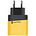 Caricabatterie Gan Usb + Usb-c 45w Microgrid, Nero / Giallo - Foto miniatura 3