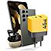 Caricabatterie Gan Usb + Usb-c 45w Microgrid, Nero / Giallo - Foto miniatura 4