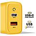 Caricabatterie Gan Usb + Usb-c 45w Microgrid, Nero / Giallo - Foto miniatura 5