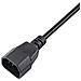 AK PC di 03 A verlaengerungs Stromkabel, 1,8 m per PC, stampante, Schermi NERO IEC C13 - Foto miniatura 2