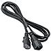 AK PC di 03 A verlaengerungs Stromkabel, 1,8 m per PC, stampante, Schermi NERO IEC C13 - Foto miniatura 1