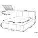 Letto Contenitore Velluto Bousse 180 X 200 Cm Grigio Chiaro - Foto miniatura 4