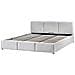 Letto Contenitore Velluto Bousse 180 X 200 Cm Grigio Chiaro - Foto miniatura 10