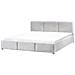 Letto Contenitore Velluto Bousse 180 X 200 Cm Grigio Chiaro - Foto miniatura 11