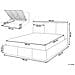 Letto Contenitore Velluto Bousse 180 X 200 Cm Grigio Chiaro - Foto miniatura 15