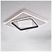 Plafoniera Moderna Lulu' In Alluminio Bianco Nero Led Integrato Cct - Foto miniatura 3
