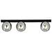 Lampada A Soffitto Fit - Nero, Grigio - Acciaio Verniciato A Polvere, Vetro - 70x17x14 Cm - Foto miniatura 1