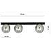 Lampada A Soffitto Fit - Nero, Grigio - Acciaio Verniciato A Polvere, Vetro - 70x17x14 Cm - Foto miniatura 2