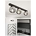 Lampada A Soffitto Fit - Nero, Grigio - Acciaio Verniciato A Polvere, Vetro - 70x17x14 Cm - Foto miniatura 4