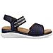 Blue Casual Open Sandals Sandali Pelle Scarpe Donna Blu Eu 39, V9253-14 - Foto miniatura 1