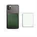 Porta Carte Di Credito Per Telefono In Pelle Pu Sottile Con 2 Scomparti Per Carte Green - Foto miniatura 1